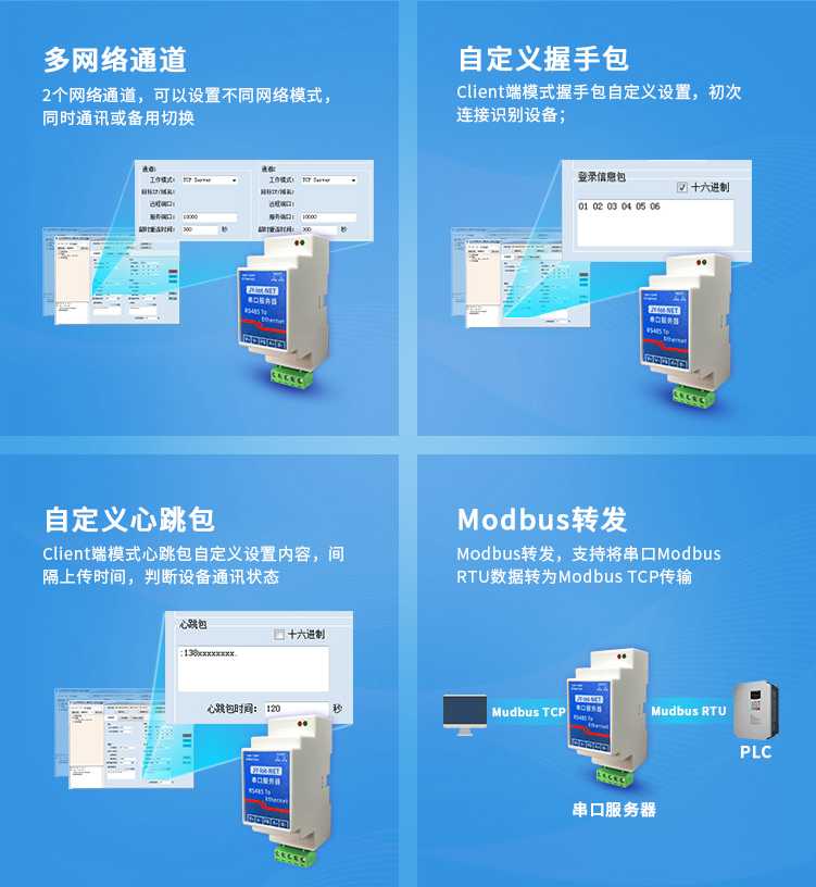 RS-485总线通讯多种协议