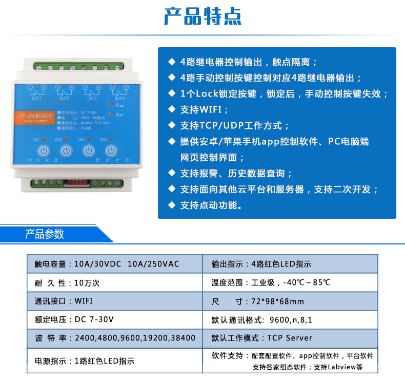 DAM-0400TA 工业级网络控制模块(图5)