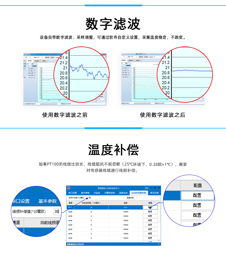 DAM-PT12 12路温度采集模块特点