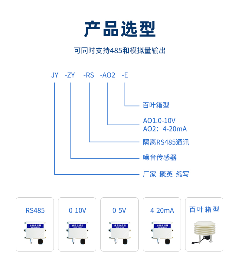 噪声传感器 产品选型