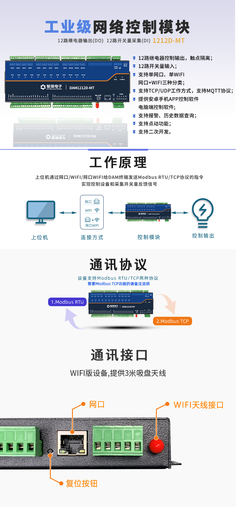 DAM1212D-MT 工业级网络控制模块