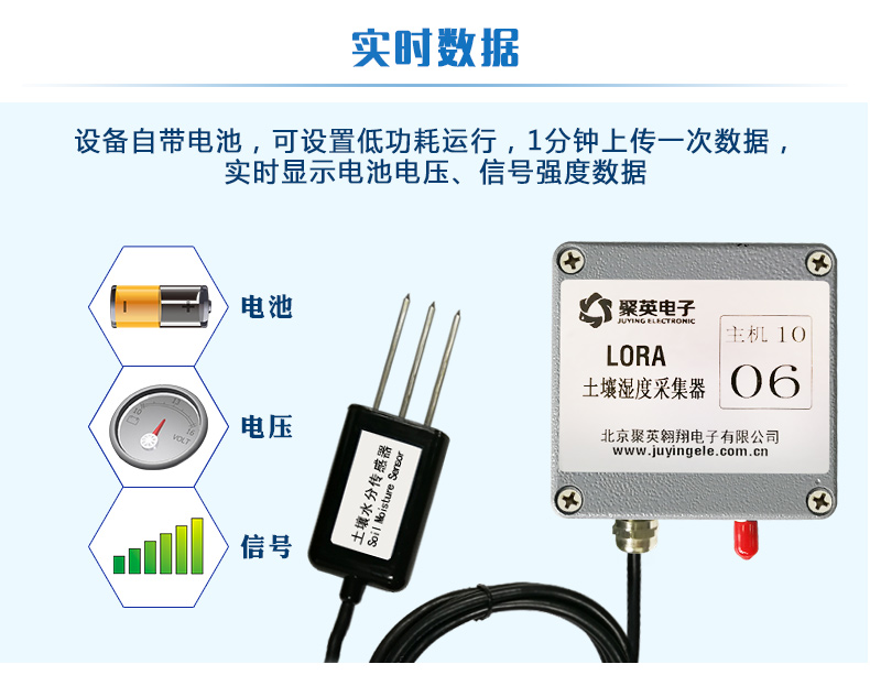 LORA土壤温湿度采集器实时数据