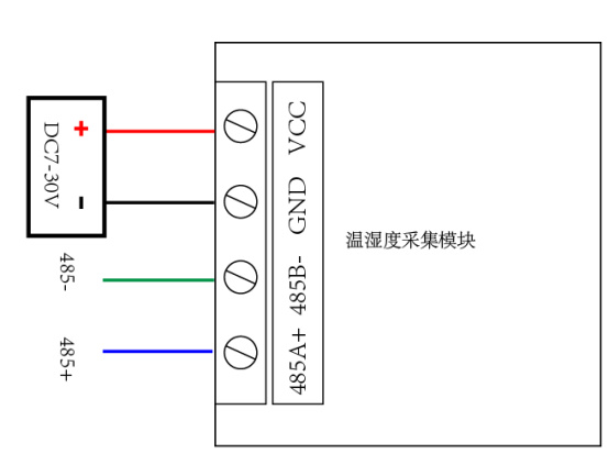 温湿度传感器接线方式