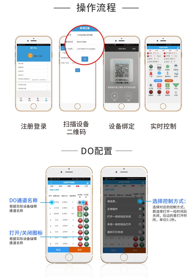 云平台 DAM-0404C 远程智能控制器云平台操作流程