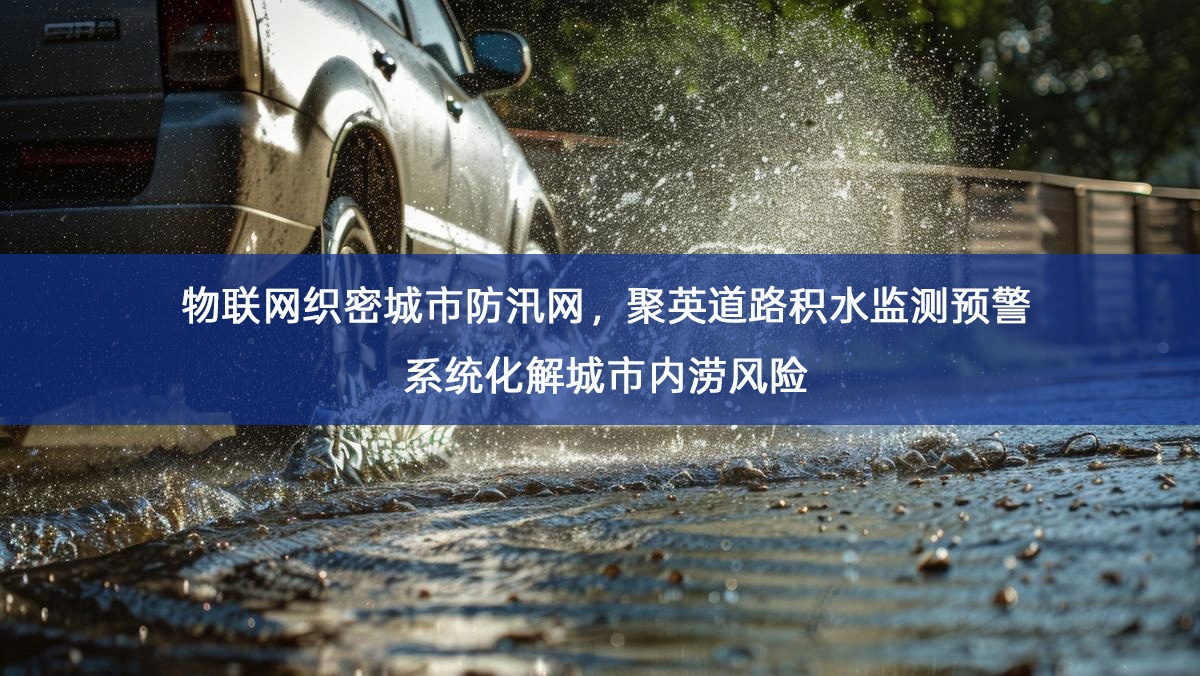物联网织密城市防汛网，聚英道路积水监测预警系统化解城市内涝风险