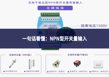 一句话看懂：NPN型开关量输入