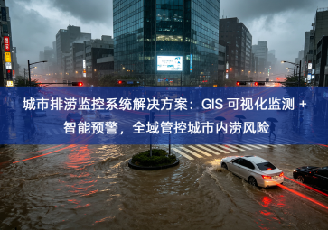 「智慧城市」城市排涝监控系统解决方案：GIS 可视化监测 + 智能预警，全域管控城市内涝风险