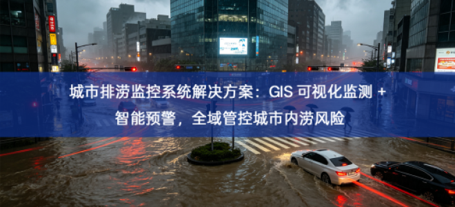 「智慧城市」城市排涝监控系统解决方案：GIS 可视化监测 + 智能预警，全域管控城市内涝风险